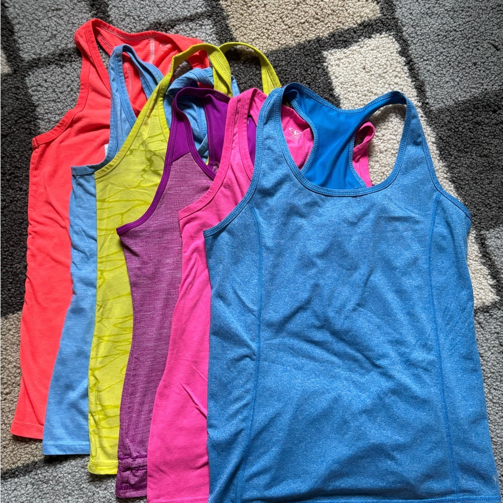 Colorful Athletic tank top lot